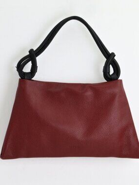 Poppy Hobo Bag, Italian Leather - Red Wine